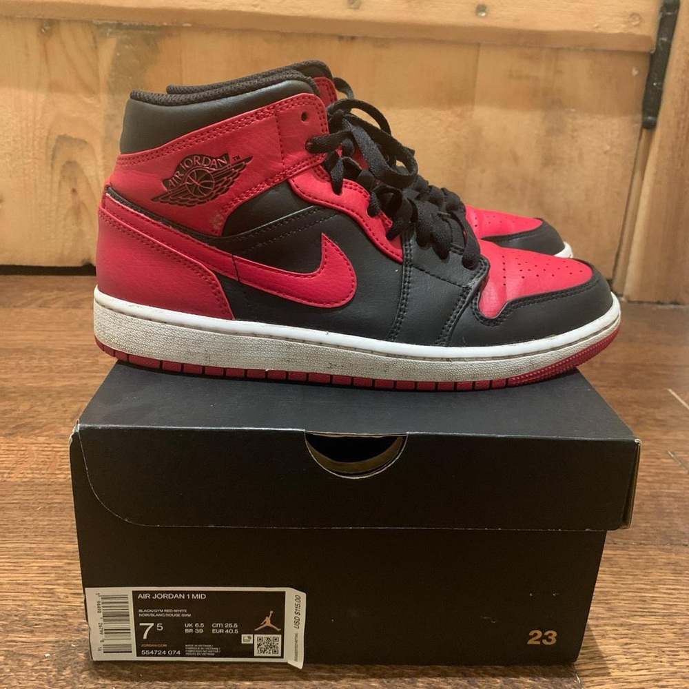 Red and Black Jordan Miss